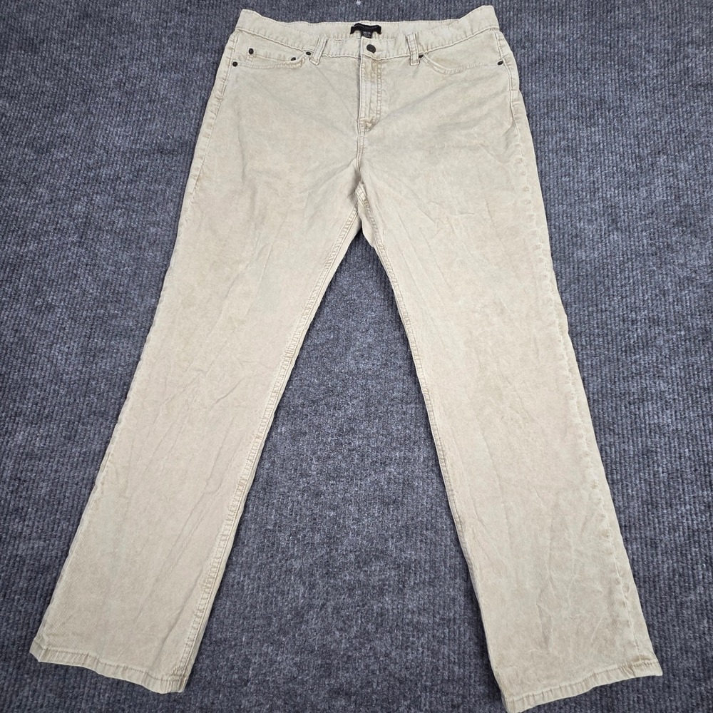 Banana Republic Men's Slim Fit Tan Corduroy Pants Size 36x30 Preppy Casual‎